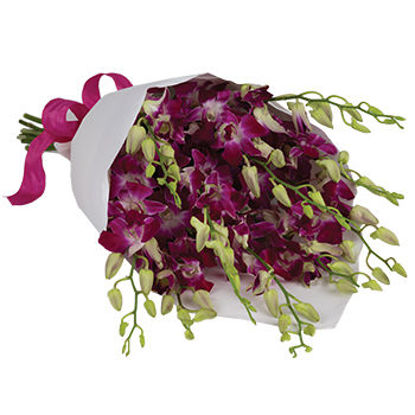 Send Flower Arrangement Purple Perfection