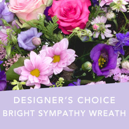 Send Flower Arrangement DC Bright Sympathy wreath