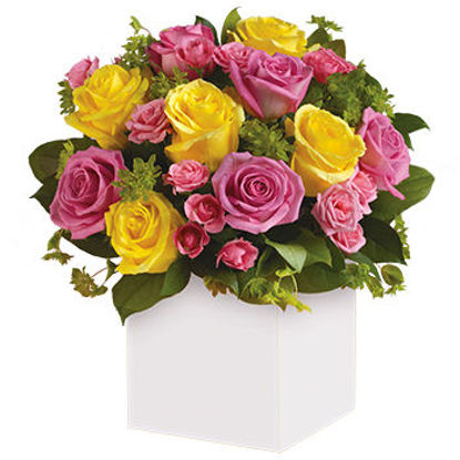 Send Flower Arrangement Rosy Sunshine
