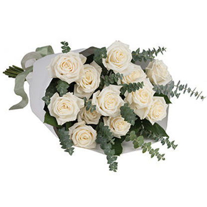 Send Flower Arrangement Dreamy White Dozen