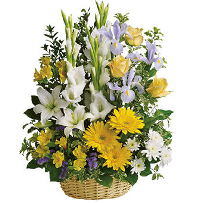 Send Flower Arrangement Basket of Memories