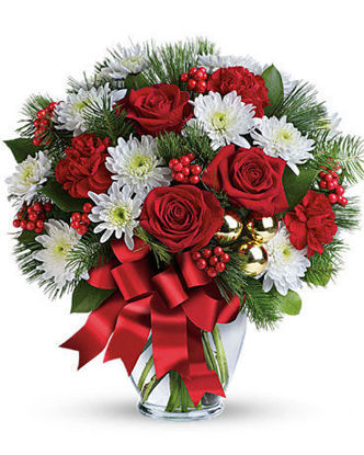 Send Flower Arrangement Christmas Kiss