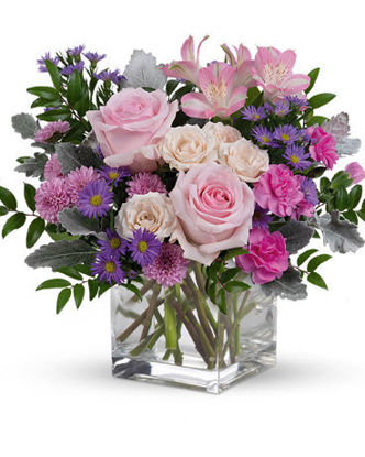 Send Flower Arrangement Rosy Pink